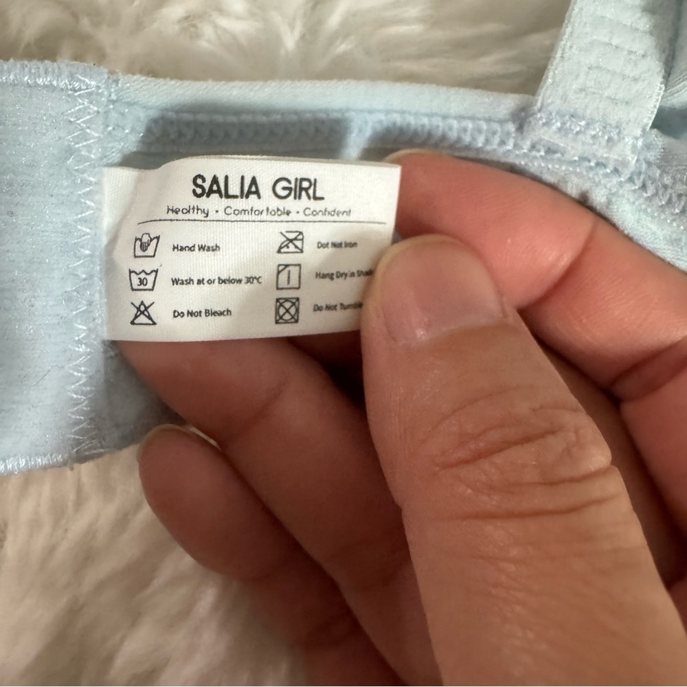 5/$32 Salia Girl Light Blue Women's Bra Size 32A - Picture 7 of 10